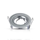 V-TAC Twist-To-Open GU10 LED spotlámpa keret, alumínium szürke fix lámpatest - SKU 3644