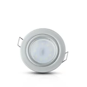 V-TAC Twist-To-Open GU10 LED spotlámpa keret, alumínium szürke fix lámpatest - SKU 3644