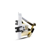 GU10 Fitting White+Gold Square VT-875