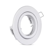 GU10 Housing Round Movable White