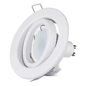 GU10 Housing Round Movable White