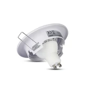 GU10 Housing Round Movable White