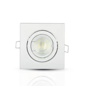 GU10 Housing Square Movable White