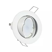 GU10 Fitting Round Movable White