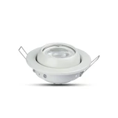 V-TAC GU10 LED spotlámpa keret, fehér billenthető lámpatest - SKU 3593