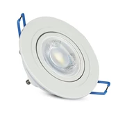 V-TAC GU10 LED spotlámpa keret, fehér billenthető lámpatest - SKU 3599