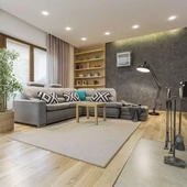 GU10 Fitting Square White + Black