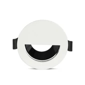 GU10 Fitting Half Circle White + Black