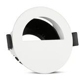 GU10 Fitting Half Circle White + Black