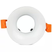 GU10 Fitting Round White