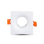 V-TAC GU10 LED spotlámpa keret, fehér fix lámpatest - SKU 3170