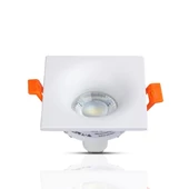 V-TAC GU10 LED spotlámpa keret, fehér fix lámpatest - SKU 3170