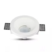V-TAC GU10 LED spotlámpa keret, fehér fix lámpatest - SKU 3640