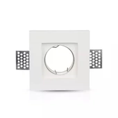 GU10 Fitting Square Gypsum 100х100 White