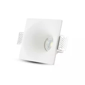 GU10 Fitting Square Gypsum Deep 120x120 White