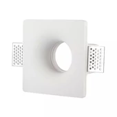 GU10 Fitting Square Gypsum White