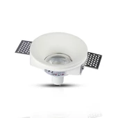 V-TAC GU10 LED spotlámpa keret, fehér fix lámpatest - SKU 3697