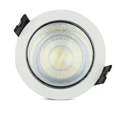 GU10 Fitting White+Chorme Round VT-872