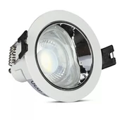 GU10 Fitting White+Chorme Round VT-872