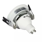 GU10 Fitting White+Chorme Round VT-872