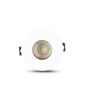 V-TAC GU10 LED spotlámpa keret, fehér+rózsaarany billenthető lámpatest - SKU 3159