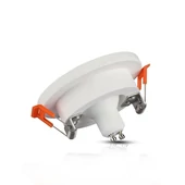 V-TAC GU10 LED spotlámpa keret, fehér+rózsaarany fix lámpatest - SKU 3123