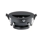 GU10 Fitting Half Circle Black + Black