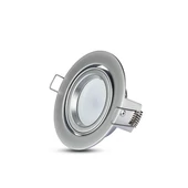 V-TAC Twist-To-Open GU10 LED spotlámpa keret, króm billenthető lámpatest - SKU 3647