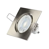 V-TAC GU10 LED spotlámpa keret, matt króm billenthető lámpatest - SKU 3591