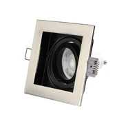 GU10 Fitting Square Satin Nickel