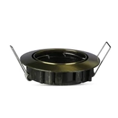 V-TAC GU10 LED spotlámpa keret, arany színű billenthető lámpatest - SKU 8579