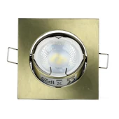 V-TAC GU10 LED spotlámpa keret, sárgaréz színű billenthető lámpatest - SKU 8581