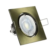 V-TAC GU10 LED spotlámpa keret, sárgaréz színű billenthető lámpatest - SKU 8581