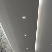 V-TAC GU10 LED spotlámpa keret, törtfehér+króm fix lámpatest - SKU 3122