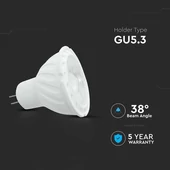 V-TAC GU5.3-MR16 LED spot égő 6W természetes fehér 38° - SKU 21208