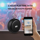 Portable Bluetooth Speaker With Micro USB And High End Cable 800mah Battery Black