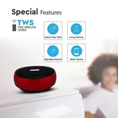 Portable Bluetooth Speaker With Micro USB And High End Cable 800mah Battery Red