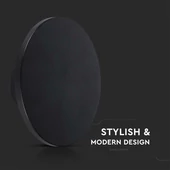 12W LED Dome light, 360°D, 4000K, Black body