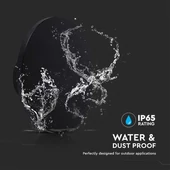 12W LED Dome light, 360°D, 4000K, Black body