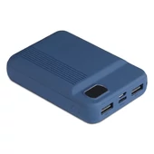 V-TAC kék, 10000mAh powerbank, kijelzővel - SKU 8853
