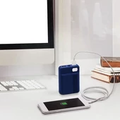 V-TAC kék, 10000mAh powerbank, kijelzővel - SKU 8853
