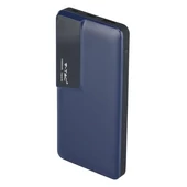 V-TAC kék, 10000mAh powerbank, kijelzővel - SKU 8872