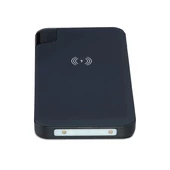 V-TAC kék, 8000mAh powerbank vezeték nélküli töltővel, kijelzővel - SKU 8862