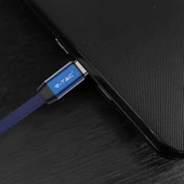 V-TAC kék, USB - Type-C 1m hálózati kábel - SKU 8630