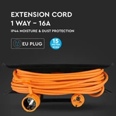 Extension Cord 3G 1.5MM*15M 1 Way 16A IP44 Orange&Black