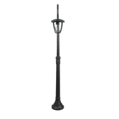Pole Lamp 2XE27 1410mm IP44 Black