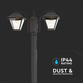 Pole Lamp 2XE27 2280mm IP44 Black