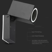 Wall Fitting GU10  Adjustable Head Aluminum 1 Way IP44