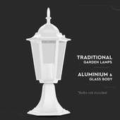 Stand Lamp 30cm Matt White