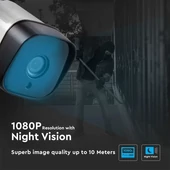 V-TAC kültéri, analóg biztonsági kamera, 1080p - SKU 8475